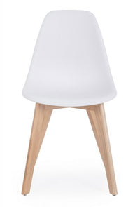 4x Sedia sistema bianco 51.5x46.5x86