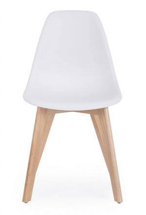 4x Sedia sistema bianco 51.5x46.5x86