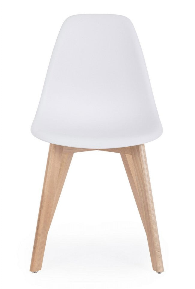 4x Sedia sistema bianco 51.5x46.5x86