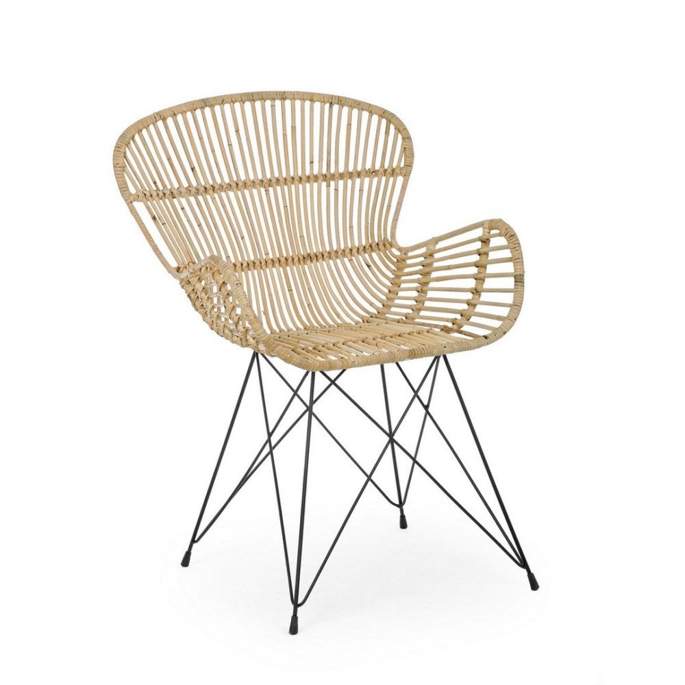 Poltrona Venturs in fibre stile naturale