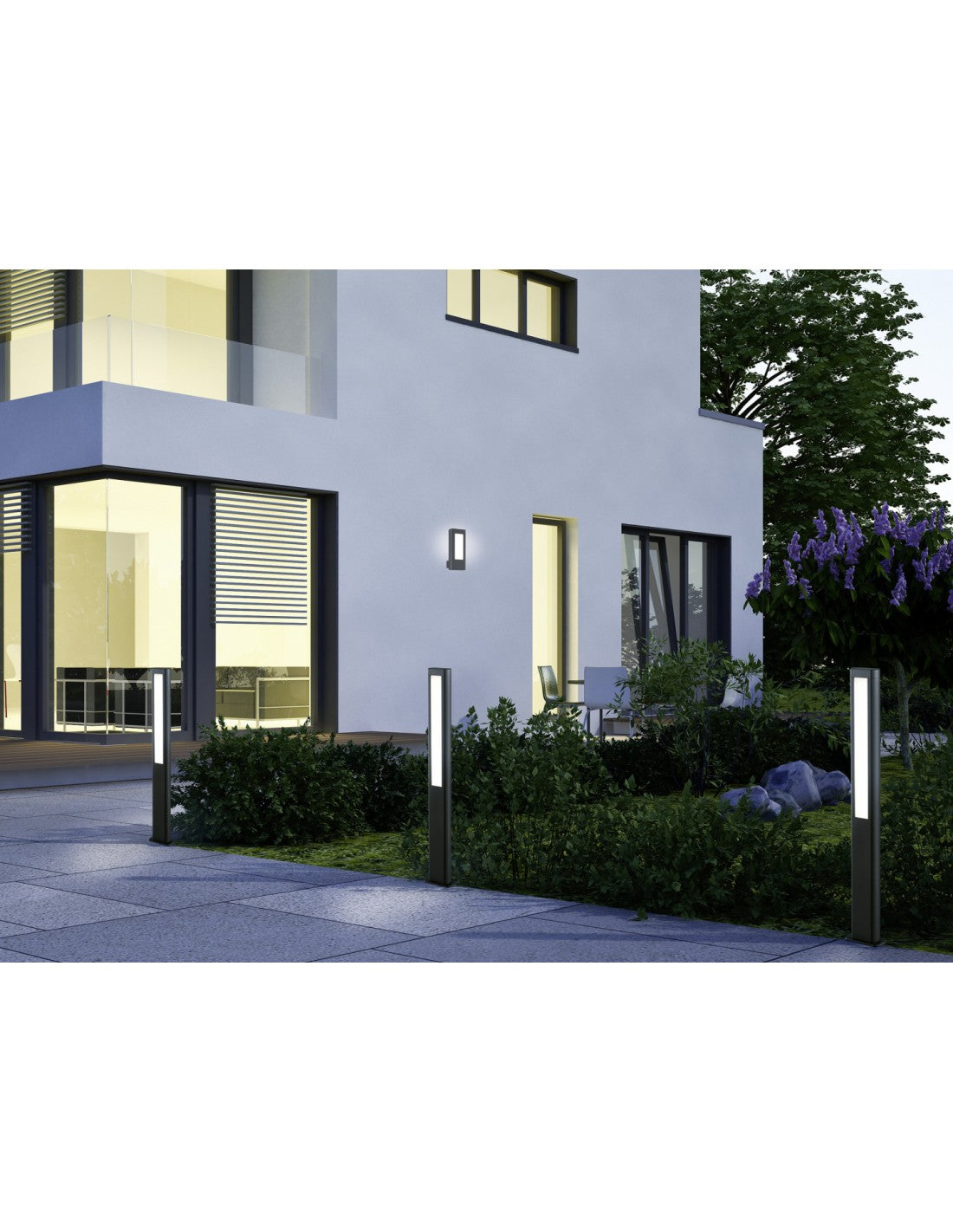 Palo Da Esterno Rhine Led IP54 Antracite H100 cm Trio Lighting