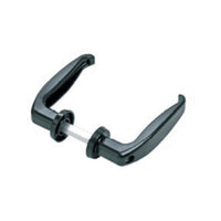 Maniglia nera c-vite per ante 3,5x4,5 cm