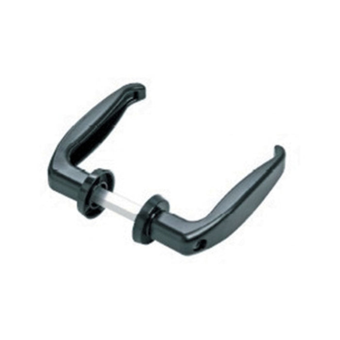 Maniglia nera c-vite per ante 3,5x4,5 cm