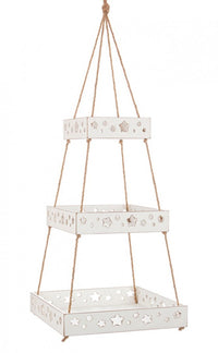 2x Vassoio Sospeso Hilaris 3P Rett Bianco