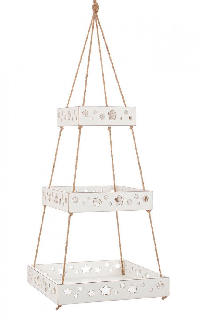 2x Vassoio Sospeso Hilaris 3P Rett Bianco