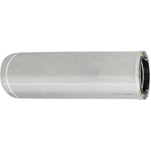 Tubo acciaio inox 316L doppia parete - 1 metro - Diametro interno 200 - Diametro esterno 250