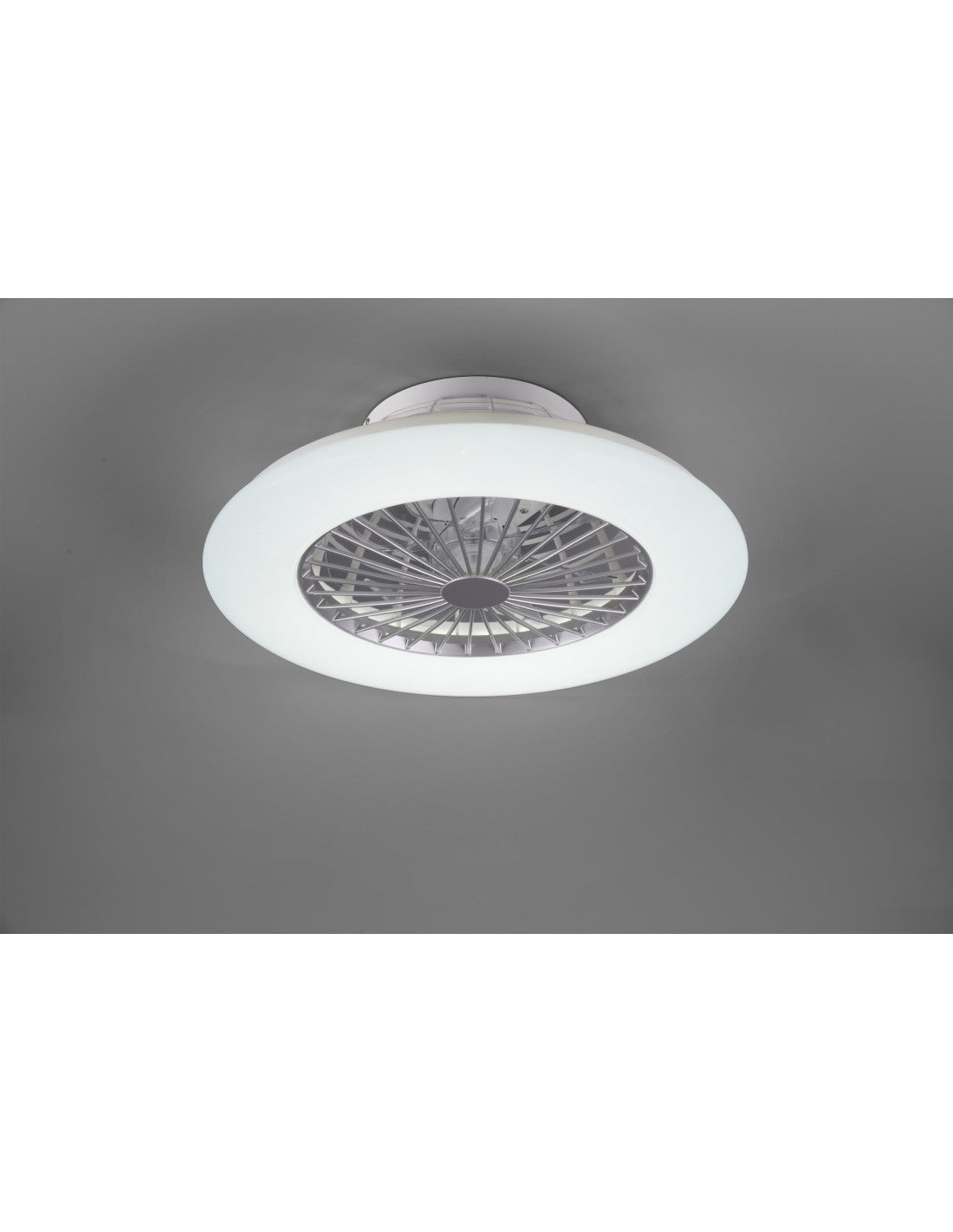 Ventilatore Lampadario Led Dimmerabile Stralsund Alluminio Trio Lighting