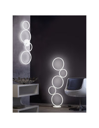 Piantana Rondo 5 Cerchi Led Bianco H115 cm Trio Lighting