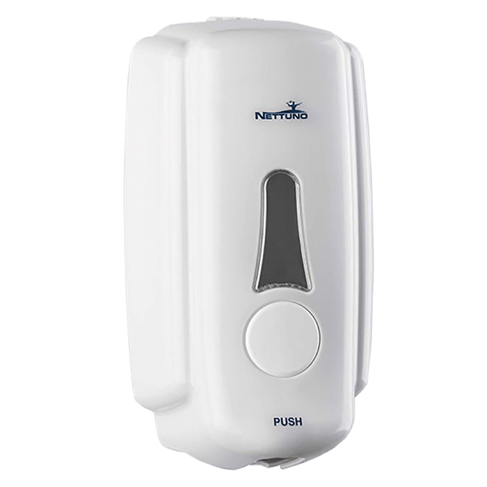 Dispenser A Muro Per Sapone In Sacca T-Small Per Saponi Liquidi - Bianco Nettuno