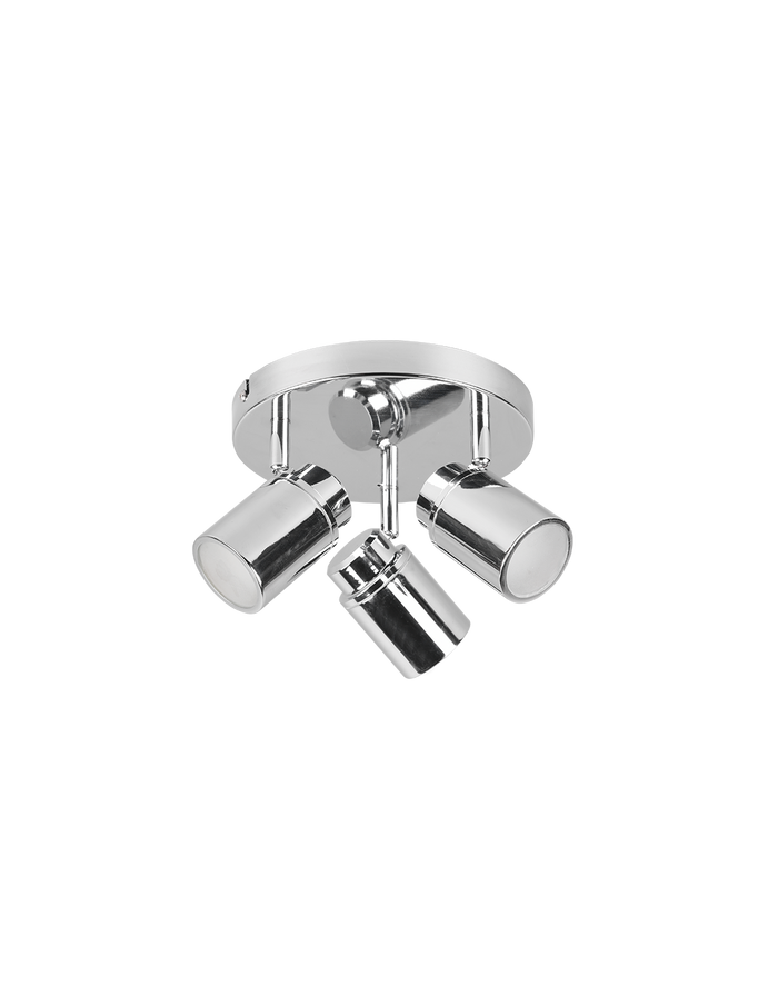 Faretto 3 Spot Orientabili Metallo Cromo Angelo Trio Lighting