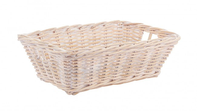 Cesto narra bianco 51x35x18h