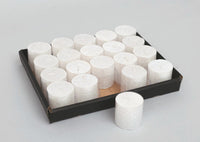 Display Candela Cm.20 Bianca Glitter decorazione di Natale