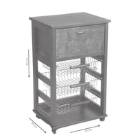 Carrello portapane 85x49x39 cm