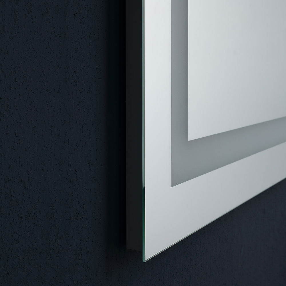 Specchio bagno a led 80x60 con sensore touch
