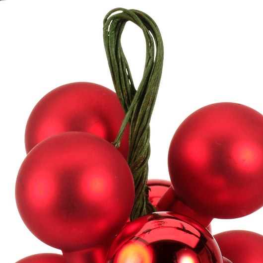 Grappolo 10 Sfere D2cm ass rosso/oro lucido/opaco