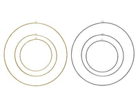 Figura di ferro a 2 colonne assemblata H 1 Ø 50 cm