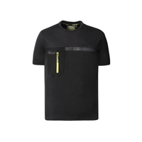 T-Shirt Black Carbon L Christal Upower