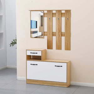 Mobile ingresso bianco lucido 100x180x25 cm
