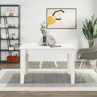 Tavolo allungabile bianco 120x80 cm