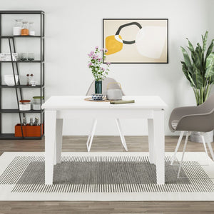 Tavolo allungabile bianco 120x80 cm