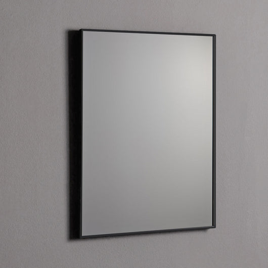 Specchio 60x80 con telaio in PVC nero opaco