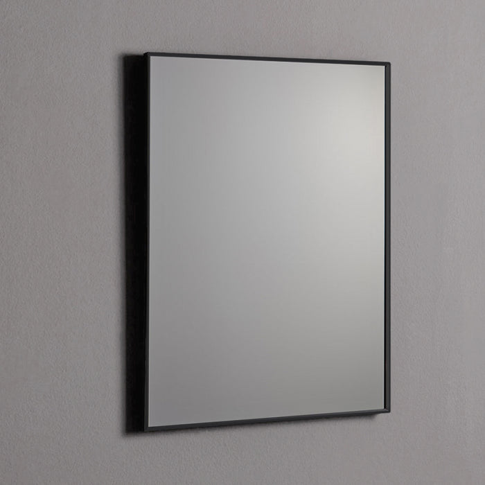 Specchio 60x80 con telaio in PVC nero opaco