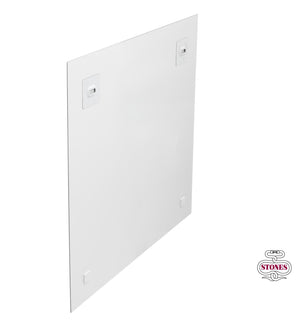 Stampa su vetro 60x60 cm con tela multicolor