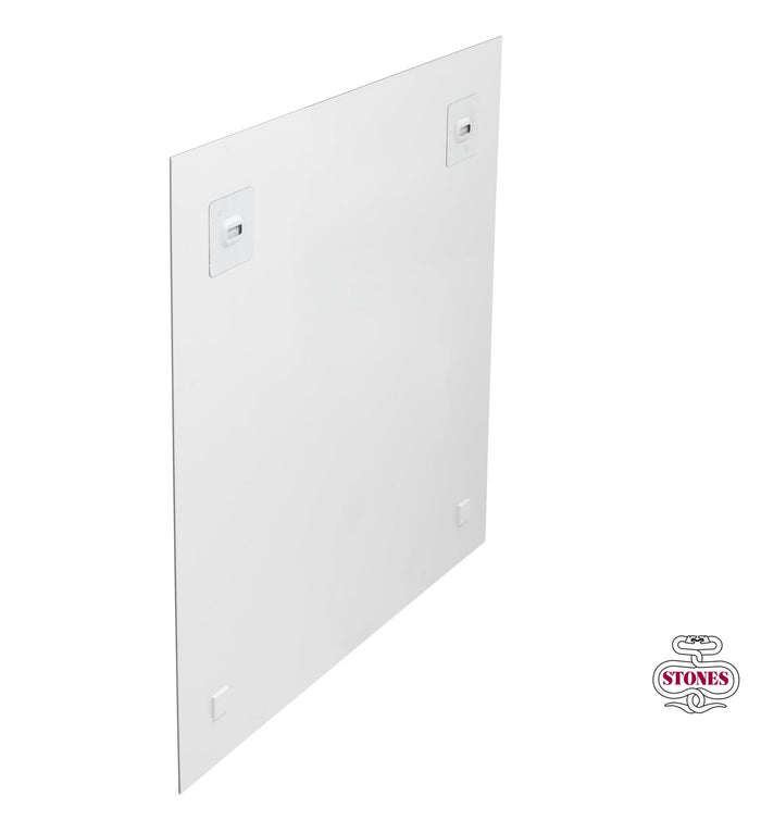 Stampa su vetro 60x60 cm con tela multicolor