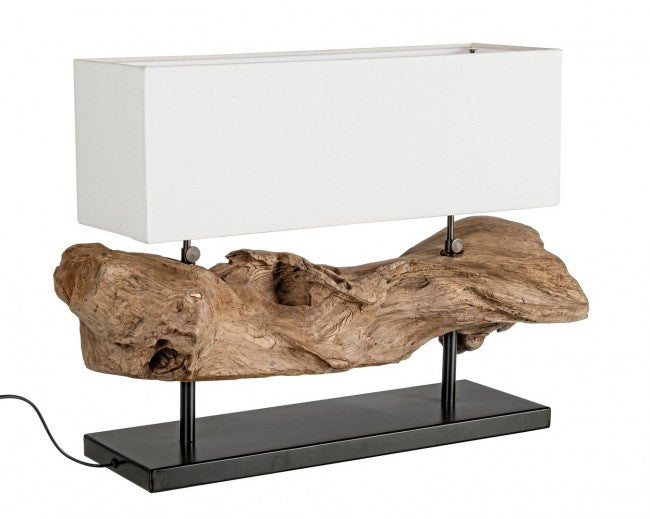 Lampada tavolo Kleta bianco 75x25x55h