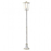 Lampada da esterno in alluminio pressofuso con diffusori in vetro trasparente biancooro
