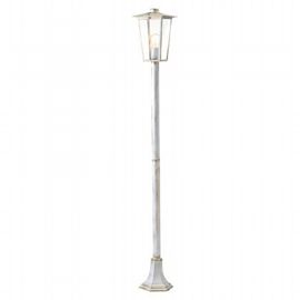 Lampada da esterno in alluminio pressofuso con diffusori in vetro trasparente biancooro