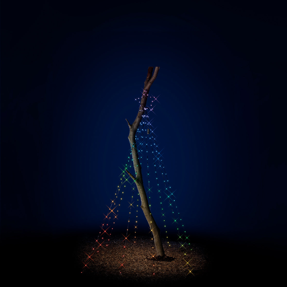 Luci Danzanti Stella Cadente Cambio Colore Esterni H 270 Ø 28 cm