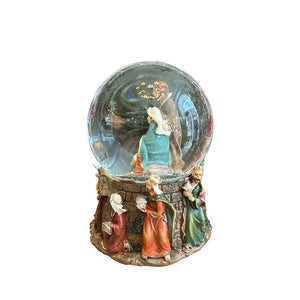 Carillon natività con neve H15 x Ø11,5 cm