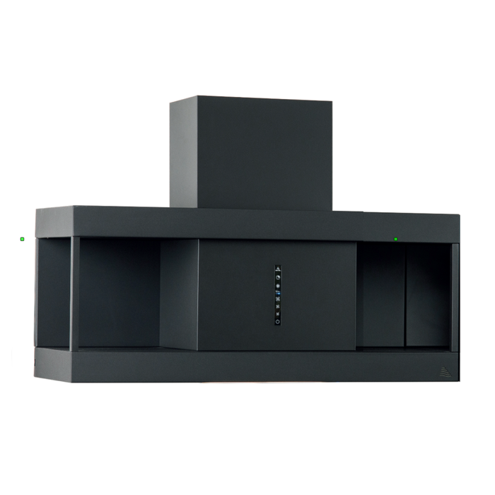 Cappa aspirante URBAN SHELF in acciaio inox brunito cm 90