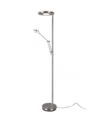 Piantana Led Dimmer con Spot da Lettura Barrie Nichel Trio Lighting