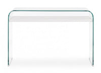 Consolle in legno bianco 110x35x75