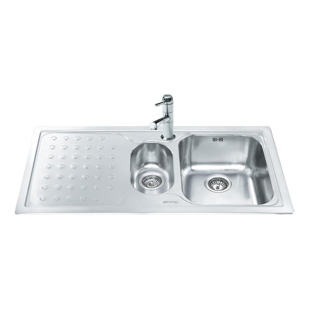 Lavello inox 100x50 cm con gocciolatoio