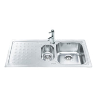 Lavello inox 100x50 cm con gocciolatoio