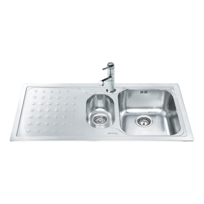 Lavello inox 100x50 cm con gocciolatoio