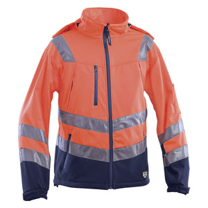 Giubbino alta visibilità XL arancio/blu