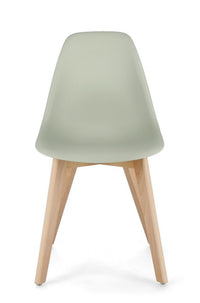 4x Sedia verde 51.5x46.5x86h in plastica