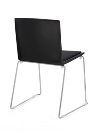 4x Sedia cromo/nero 43.5x50x79x46