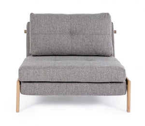 Divano letto 1p grigio 95x96x79 cm