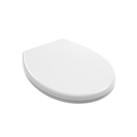 Tavoletta wc universale soft close bianco lucido