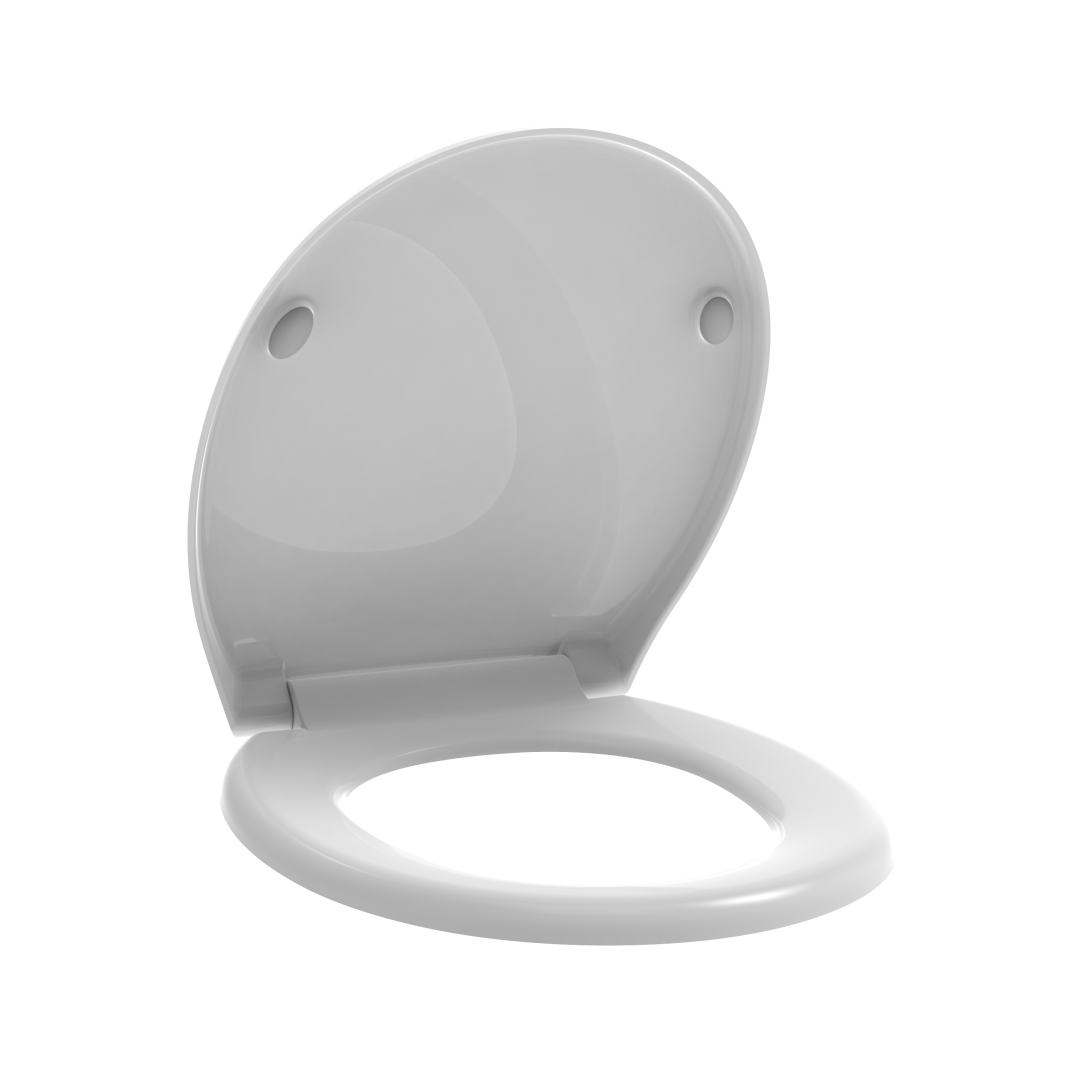 Tavoletta wc universale soft close bianco lucido