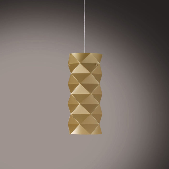 Sospensione New Gold in Metallo Cromato Cm. 13 x 32h