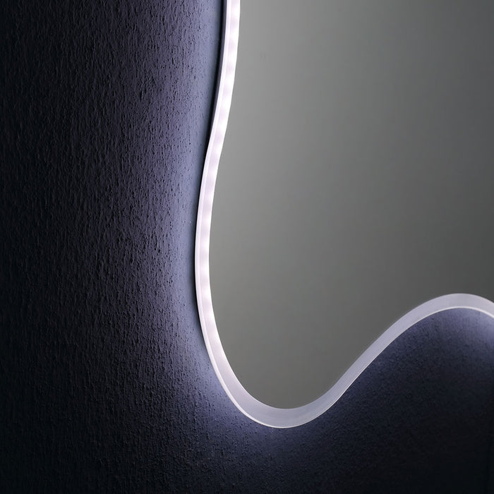 Specchio 100x75 con cornice a led