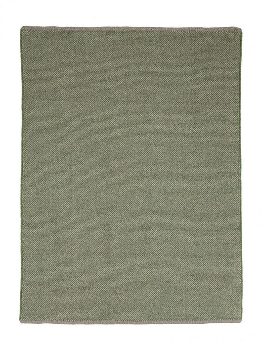 Tappeto da esterno verde in fibra sintetica lavorato a mano 200x300