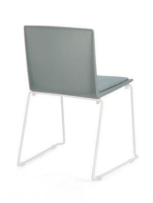 4x Sedia bianca/verde salvia 43.5x50x79