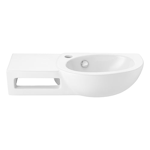 Lavabo a parete 63x28.5 cm con troppo pieno